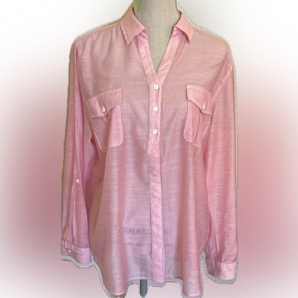 Chico’s Pink Button-Up Shirt